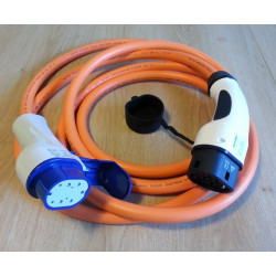 Câble Type 2 vers Type 3 monophasé 32A Câble Type 2 vers Type 3 monophasé 32A