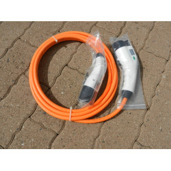 Câble Type 1 vers Type 2 monophasé 32A, longueur 5m Câble Type 1 vers Type 2 monophasé 32A, longueur 5m